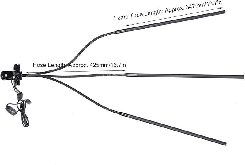 30W LED Grow Light 3 Head Lamp Bar With Timer And Five Level Dimming - Image 5